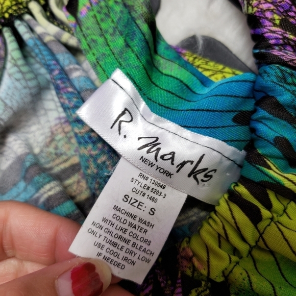 R. Mark's bright colorful mini dress size small - Picture 8 of 10